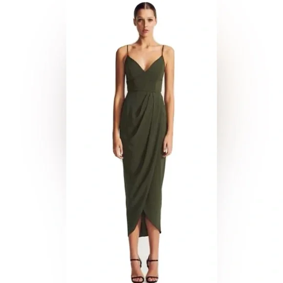green shona joy dress Shona Joy Elle Silk Lace Dress Green Size 10 – lonedresshire